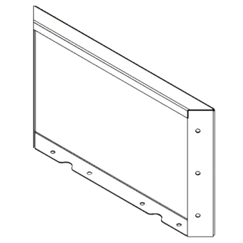 Саксии за цветя от кортенова стомана - Панел - 30 x 50 cm