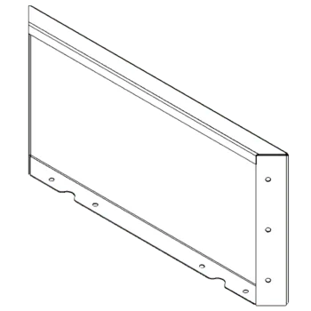 Саксии за цветя от кортенова стомана - Панел - 30 x 60 cm