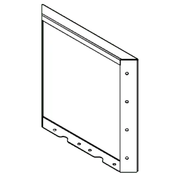 Саксии за цветя от кортенова стомана - Панел - 40 x 40 cm