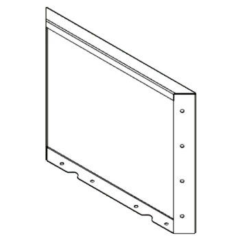 Саксии за цветя от кортенова стомана - Панел - 40 x 50 cm