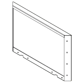Саксии за цветя от кортенова стомана - Панел - 40 x 60 cm