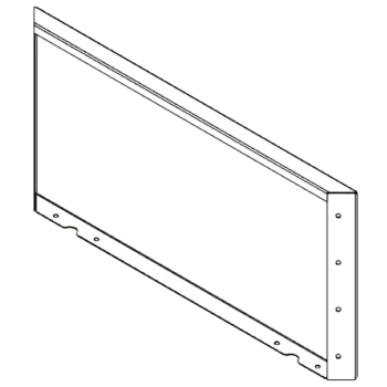Саксии за цветя от кортенова стомана - Панел - 40 x 80 cm
