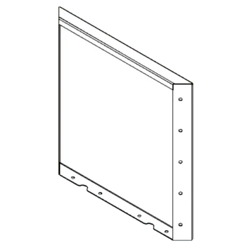 Саксии за цветя от кортенова стомана - Панел - 50 x 50 cm