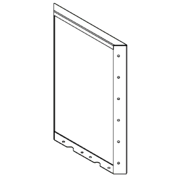 Саксии за цветя от кортенова стомана - Панел - 60 x 40 cm
