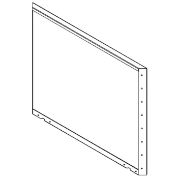 Саксии за цветя от стомана - Панел - 80 x 100 cm - RAL9005 матов (черен)