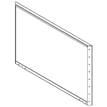 Саксии за цветя от стомана - Панел - 80 x 120 cm - RAL9010 матов (бял)