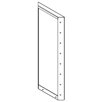 Саксии за цветя от стомана - Панел - 80 x 30 cm - RAL7016 матов (антрацитено сиво)