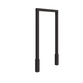 Пергола от стомана - Прав - 150 x 230 cm - друг RAL цвят - С включен бетонен фундамент