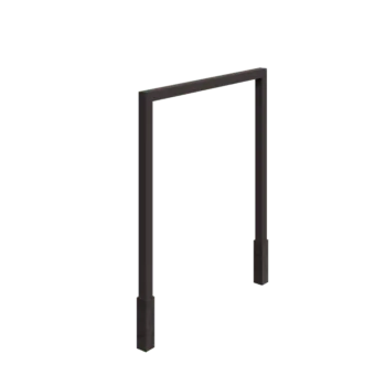 Пергола от стомана - Прав - 250 x 230 cm - RAL7016 матов (антрацитено сиво) - С включен бетонен фундамент