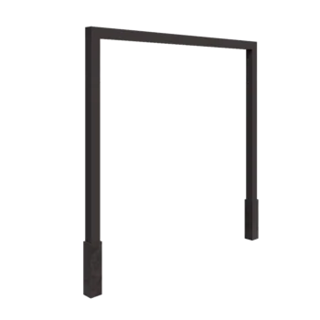 Пергола от стомана - Прав - 300 x 230 cm - друг RAL цвят - С включен бетонен фундамент