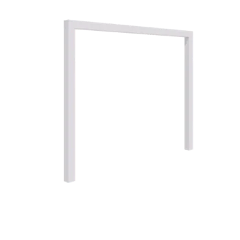 Пергола от стомана - Прав - 300 x 230 cm - RAL9010 матов (бял) - Без бетонен фундамент