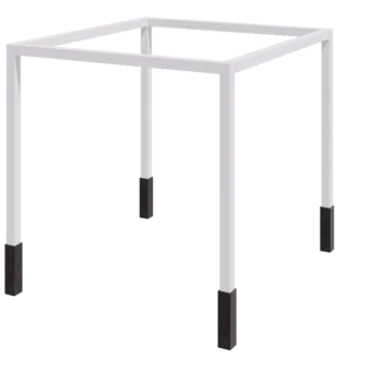 Пергола от стомана - Квадрат - 324 x 300 x 230 cm - RAL9010 матов (бял) - С включен бетонен фундамент