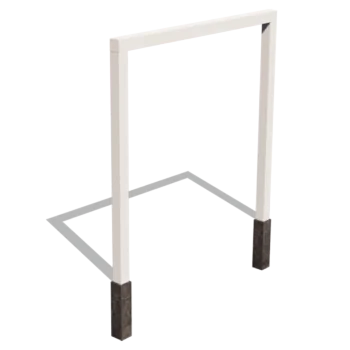 Пергола от стомана - Прав - 250 x 230 cm - RAL9010 матов (бял) - Без бетонен фундамент