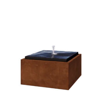 Фонтан от кортенова стомана - Orin - 80 x 80 x 40 cm - без LED осветление