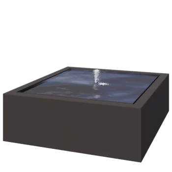 Фонтан от алуминий - Lyra - 120 x 120 x 40 cm - друг RAL цвят - C LED осветление