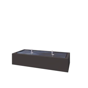 Фонтан от алуминий - Lyra - 200 x 80 x 40 cm - друг RAL цвят - C LED осветление